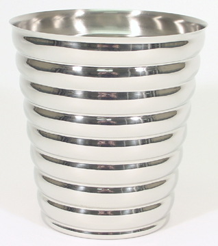 Beehive Style Polished Stainless Steel Champagne Bucket
