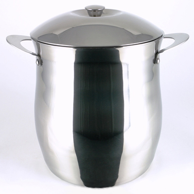 Four Quart Polished Stainless Steel Ice Bucket
