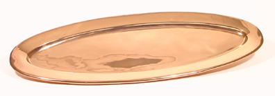Handmade Oval Copper Salmon Tray