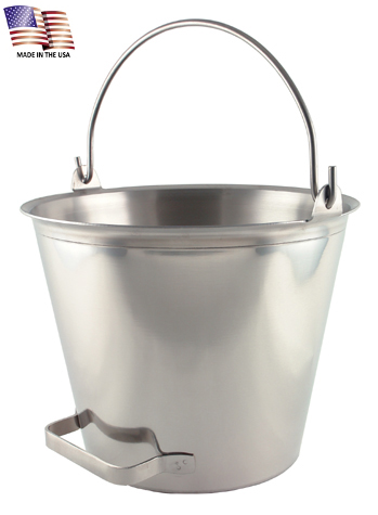 20 Quart Stainless Steel Pail with Tilting Handle