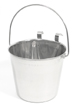 Six Quart Flat Sided Stainless Pail