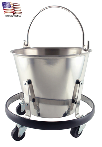 Thirteen Quart Stainless Steel Kick Bucket