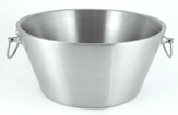 15" Diameter Stainless Steel Beverage Tub