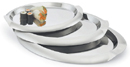 Oval Stainless Steel Serving Tray