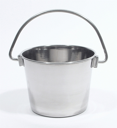 1 Quart Stainless Steel Utility Pail, Stainless Steel Utility Pails