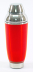 24 Ounce Red Acrylic and Stainless Steel Cocktail Shaker