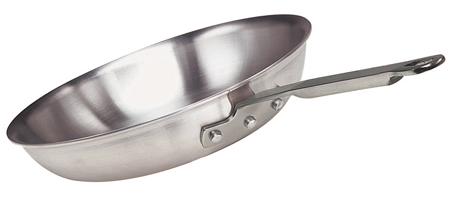 10" Diameter Natural Aluminum Fry Pan