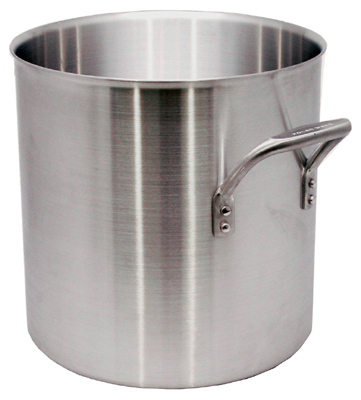 Choice 40 Qt. Standard Weight Aluminum Stock Pot with Cover