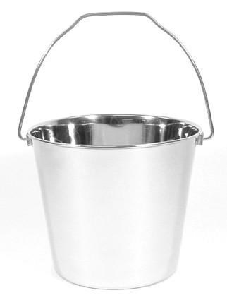 9 Quart Stainless Steel Pail (Scratch & Dent Sale!)