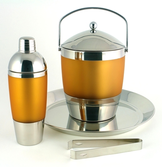 Tangerine Barware Set