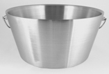 19" Diameter Stainless Steel Beverage Tub