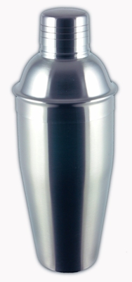 24 Ounce Brushed Finish Stainless Steel Cocktail Shaker